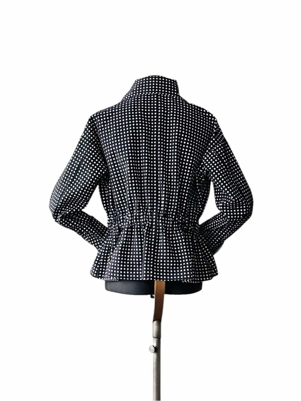 Issey Miyake Black Perforated Generic Polka Dots textured Designer - Picture 2 of 16